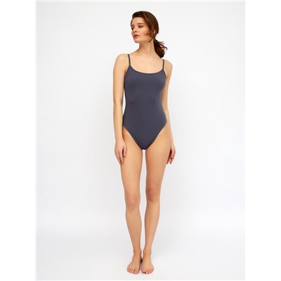 Боди женское MINAKU: Basic line графит, размер 46