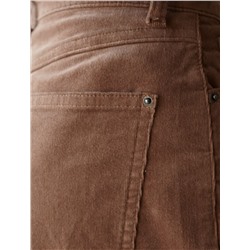 Брюки из эластичного микро-вельвета