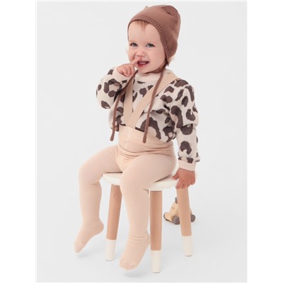 Шапка вязаная детская «Крошка Я», размер 48-50, кофейная