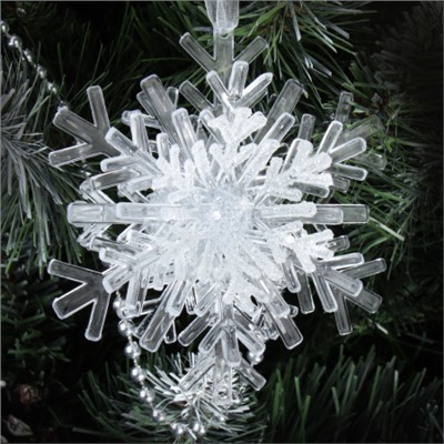 Новогоднее украшение Снежинка 10*5,5*10 см / LF-HHC23060W/S/G /уп 100/350/