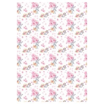 Бумага упаковочная  70х100 см "Нежность/Tenderness" 80 г/м2 ассорти, 5 дизайнов MS_62804 (372615) MESHU