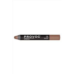 Provoc Тени-карандаш водостойкие, №12 / Eyeshadow Gel Pencil, медный шиммер KRISTALLER, 1106866