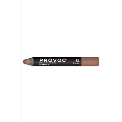 Provoc Тени-карандаш водостойкие, №12 / Eyeshadow Gel Pencil, медный шиммер KRISTALLER, 1106866
