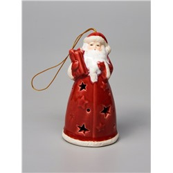 Светодиодная подвеска «Дед Мороз», 9.6×5.1×5.1 см, 1 LED, от батареек LR44×3, свечение тёплое белое