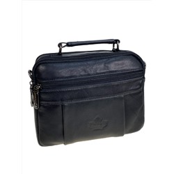 Сумка мужская из натуральной кожи, цвет черный