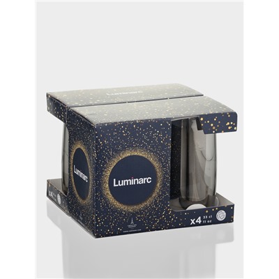 Стаканы Luminarc «Сияющий графит», 330 мл, 4 шт., стекло, серые