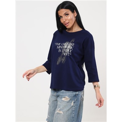 Фрактал - футболка чернильный