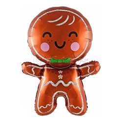 Шар (28''/71 см) Фигура, Пряничный человечек, 1 шт. в уп.