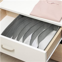 Органайзер для хранения белья «Нить», 7 ячеек, 33×32×10 см, серый