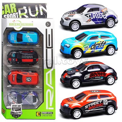 Набор машин "Бумеранг сити" металл, в коробке