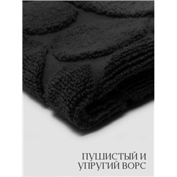 Полотенце для ног махровое Софатекс 50 * 70 коврик ножки (Черный)