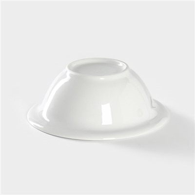 Салатник Добрушский завод «Маки красные», 550 мл, d=17 см, фарфор, белый