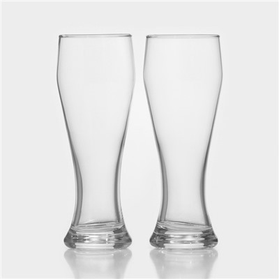 Пивные стаканы Paşabahçe Pub, 415 мл, набор 2 шт., стекло, прозрачные