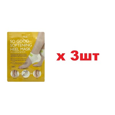Preti Heel Mask Мгновенно смягчающая маска для пяток с маслом Ши 1 пара 3шт