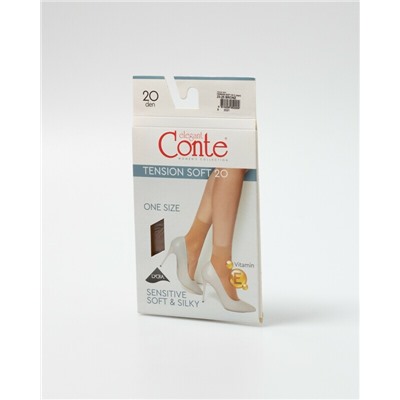 Полиамидные CONTE TENSION SOFT 20  Носки женские