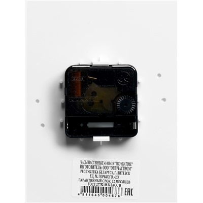 Часы настенные, серия: Классика, d=29 см, плавный ход