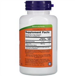Now Foods, красный вяз, 400 мг, 100 растительных капсул
