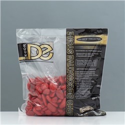 Грунт для аквариума DECOR DE «Галька цветная», фр. 8-12 мм, красная, 800 г