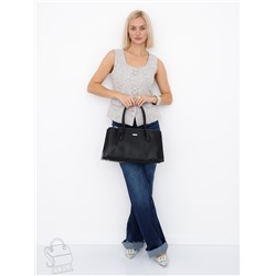 Сумка женская кожаная 9678SP black Velina Fabbaino-Safenta