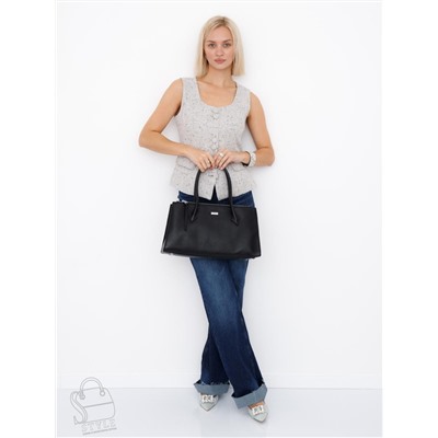 Сумка женская кожаная 9678SP black Velina Fabbaino-Safenta