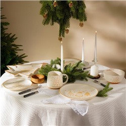 Салатник SL Home «С Новым Годом», 850 мл, d=15.5 см, керамика, белый