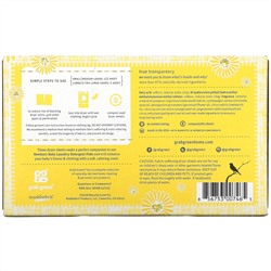 Grab Green, Newborn Baby Dryer Sheets, 0-4 Months, Calming Chamomile, 40 Sheets