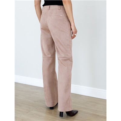 Прямы брюки из искусственной замши