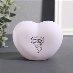 Фигурка светящаяся RISALUX «Сердце. Ураган», LED-ночник, 3хLR44, 8×11×7 см