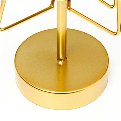 Ночник «Звезда» LED от батареек 3хАА золото 22×11×28 см RISALUX