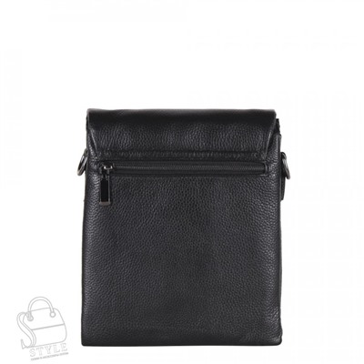 Сумка мужская кожаная 004-3QH black Heanbag