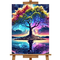 Мозаика алмазная "Волшебное дерево" 30*40см.