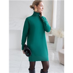 Платье тонкой вязки из хлопка с нейлоном