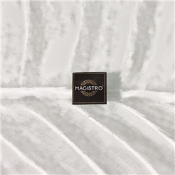 Блюдо сервировочное Magistro «Лист», 40.5×23×1.8 см, стекло, прозрачное