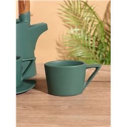 Набор для чаепития «Старинный обычай», чайник, 2 чайные пары, керамика