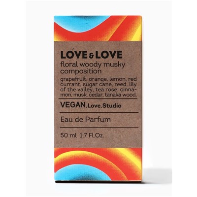 Парфюмерная вода женская Vegan Love Studio Love & Love, 50 мл (по мотивам Cheap & Chic I Love Love (Moschino)