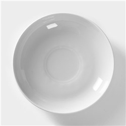 Чайная пара Добрушский завод «Бельё», 2 предмета: чашка 240 мл, блюдце d=14.8 см, фарфор, белая