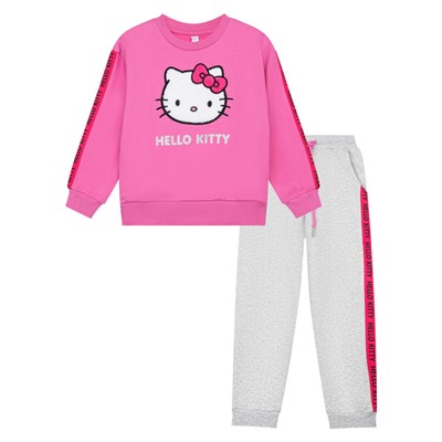 Комплект трикотажный для девочек: толстовка, брюки