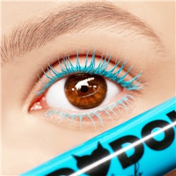 Тушь для ресниц цветная объемная голубая