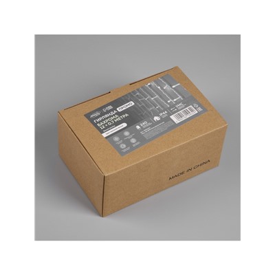 Гирлянда «Бахрома» 12×0.7 м, IP44, УМС, белая нить, 240 LED, свечение белое, 220 В