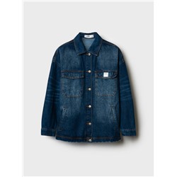 Куртка текстильная джинсовая для девочек