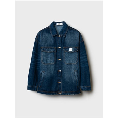 Куртка текстильная джинсовая для девочек