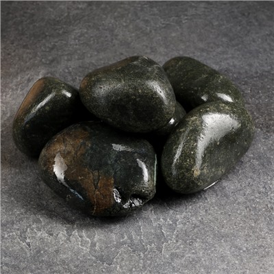 Камни для бани «Оливин», 10 кг, фракция 7-12 см, шлифованные