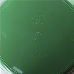 Таз хозяйственный круглый, 5 л, пластик, МИКС