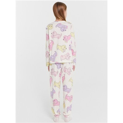 КОМПЛЕКТ ДЛЯ ДЕВОЧЕК (ДЖЕМПЕР, БРЮКИ) 567740