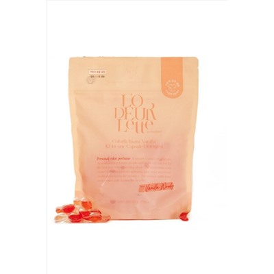 LODEURLETTE Капсулы для стирки белья с ароматом ванили / In England Colorfit Burnt Vanilla All in One Capsule Detergent, 17 г x 30 KRISTALLER, 1110729