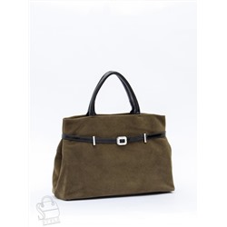 Сумка женская кожаная 91156MSS army green Velina Fabbiano-Safenta в Новосибирске