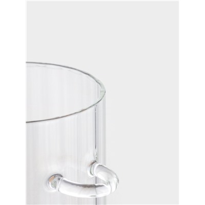 Сахарница BellaTenero, 500 мл, 8×8×10.4 см, с бамбуковой крышкой, держателем для ложки, стекло, прозрачная