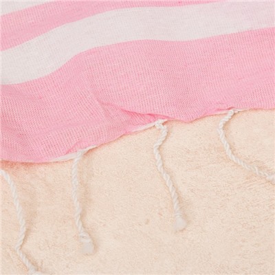 Полотенце - пештемаль для ванны «Этель. Персия», 90×170 см, розовое