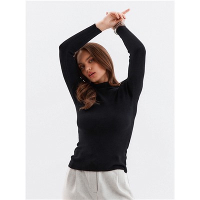 Джемпер женский с горлом MINAKU, чёрный, размер 42-44