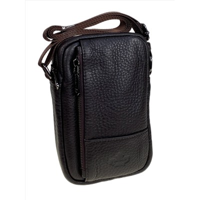 Сумка мужская из натуральной кожи, цвет коричневый